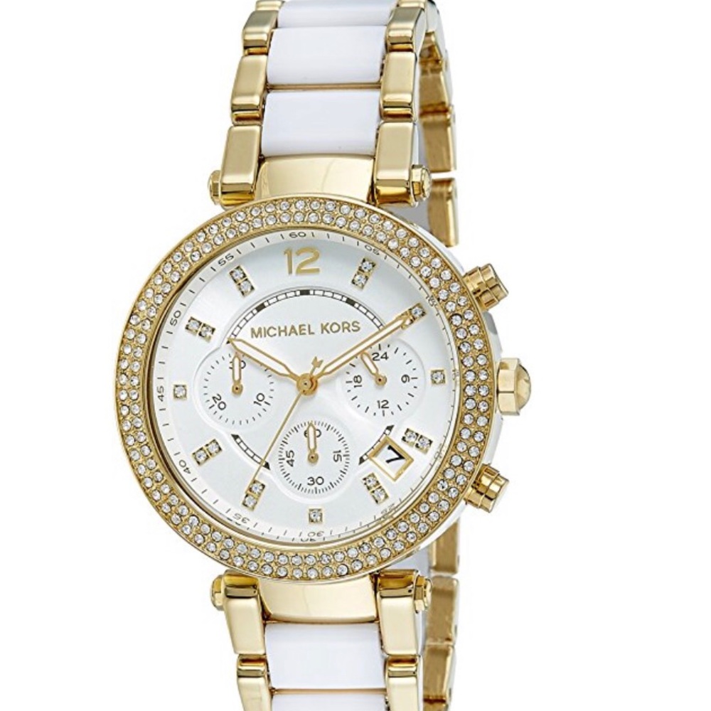 Michael Kors Parker Chronograph Watch Two Tone
